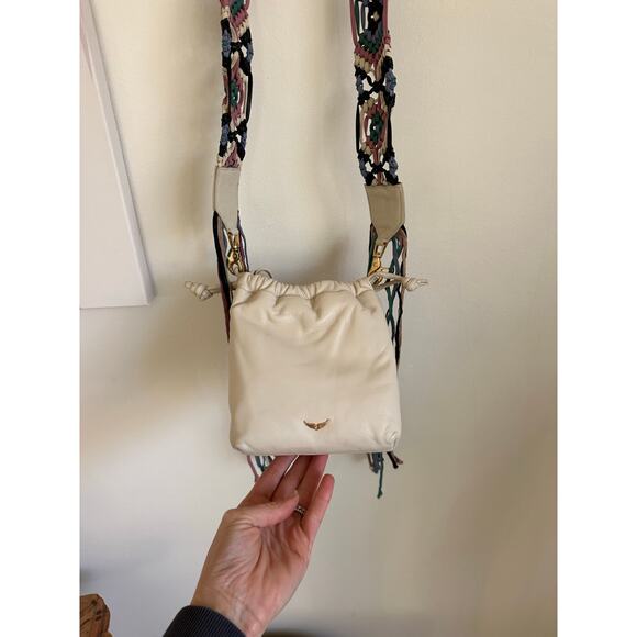 Zadig & Voltaire Rock to go Leather Macrame Crossbody Bag NWT - Picture 9 of 10